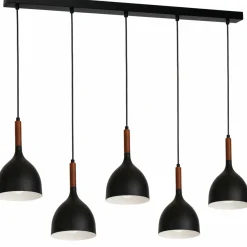 Sklep Kaja Lampa wisząca na podłużnej listwie, nad stół LX 3708 z serii NOAK WOOD Best