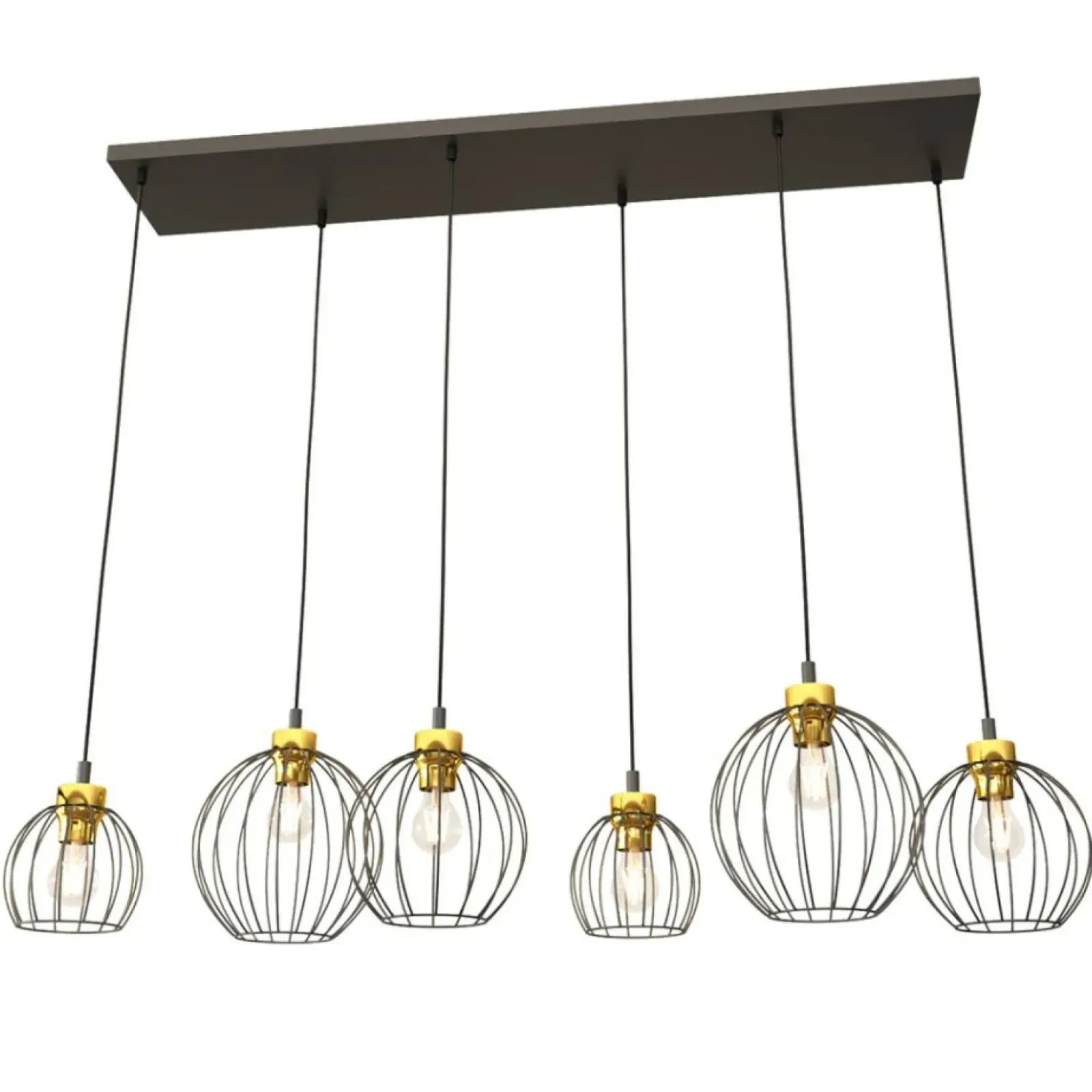 Sklep Kaja Lampa wisząca na podłużnej podstawie, 6xE27 1368/6 z serii NANDO Clearance
