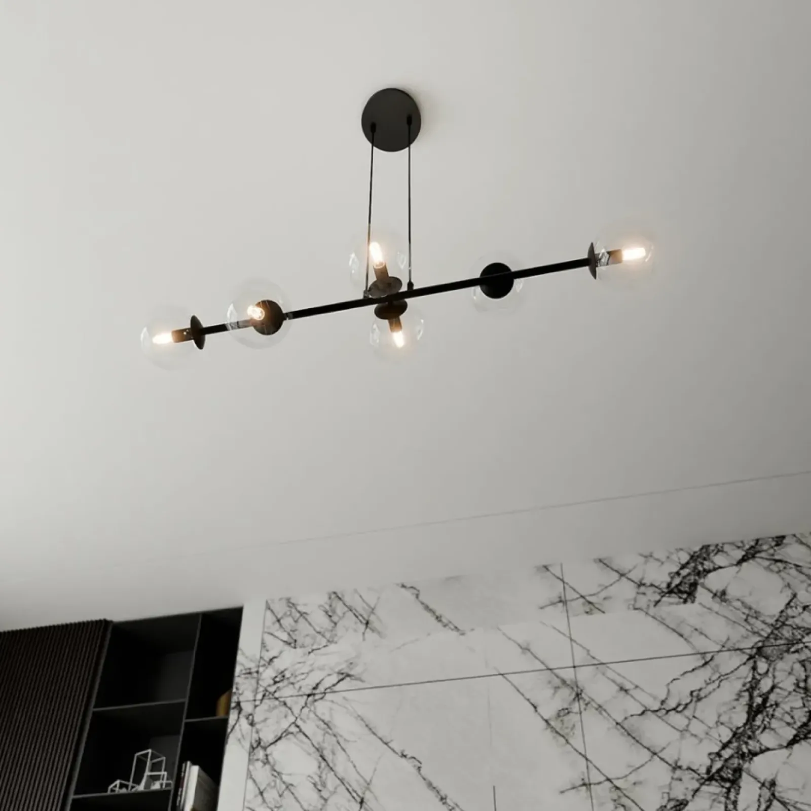 Sklep Kaja Lampa wisząca na sześć żarówek z małym gwintem 874/6 | Kaja Outlet