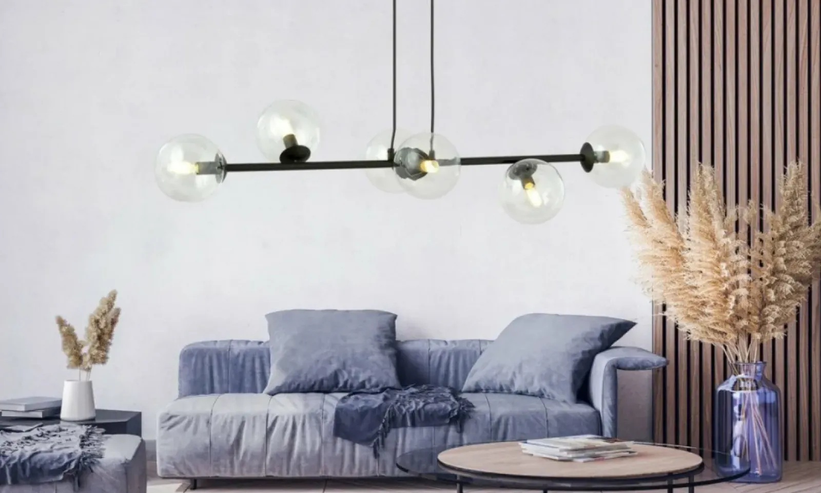 Sklep Kaja Lampa wisząca na sześć żarówek z małym gwintem 874/6 | Kaja Outlet