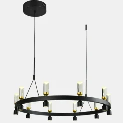 Sklep Kaja Lampa wisząca okrąg LED ⌀81,8cm PND-83812-20 ALMELO | Kaja Oświetlenie Cheap
