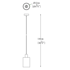 Sklep Kaja Lampa wisząca P0369-01A-F4GQ z serii PIOLI| Kaja Oświetlenie Discount