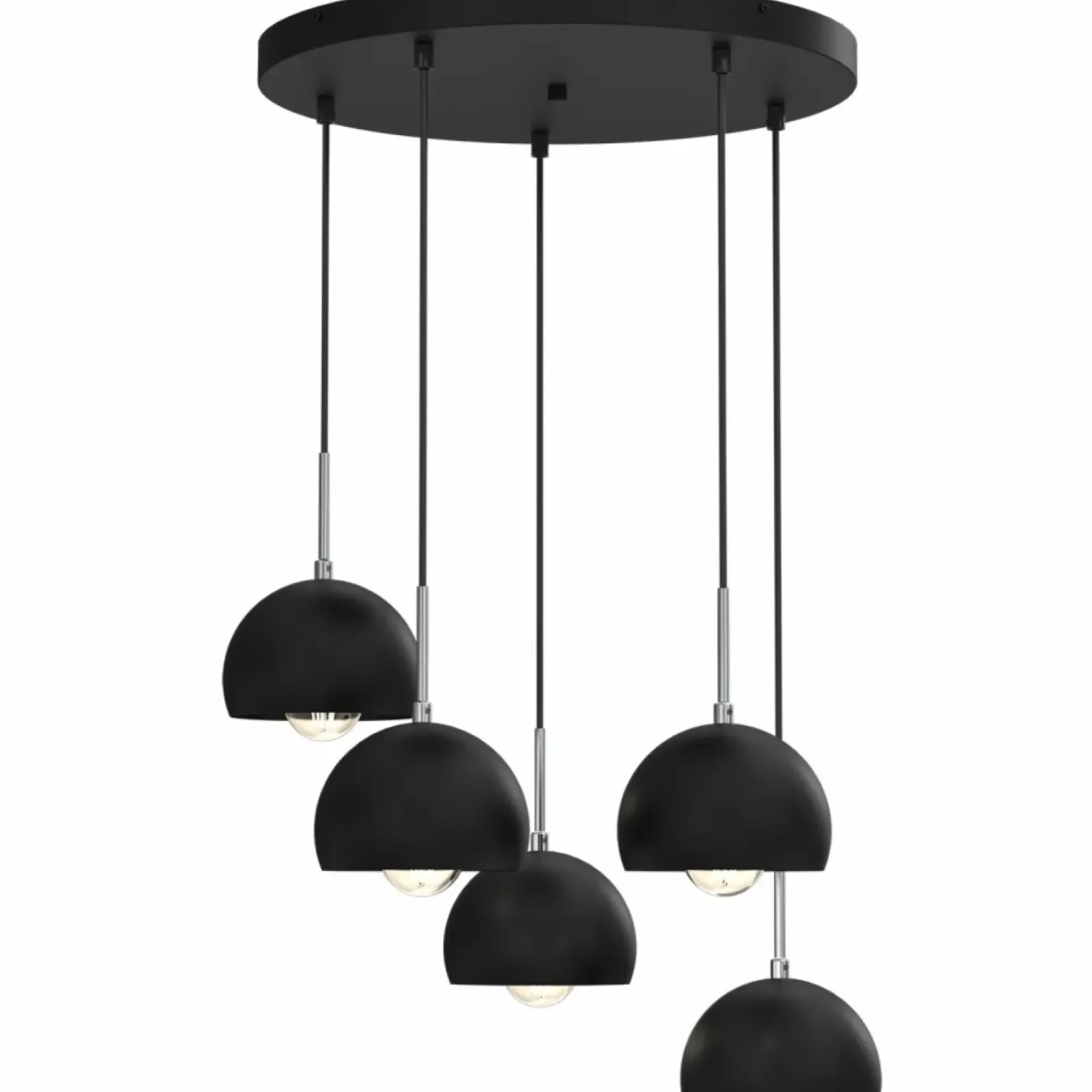 Sklep Kaja Lampa wisząca, pięć kulistych, ch kloszy LX 3743 z serii COOL czarny Best Sale