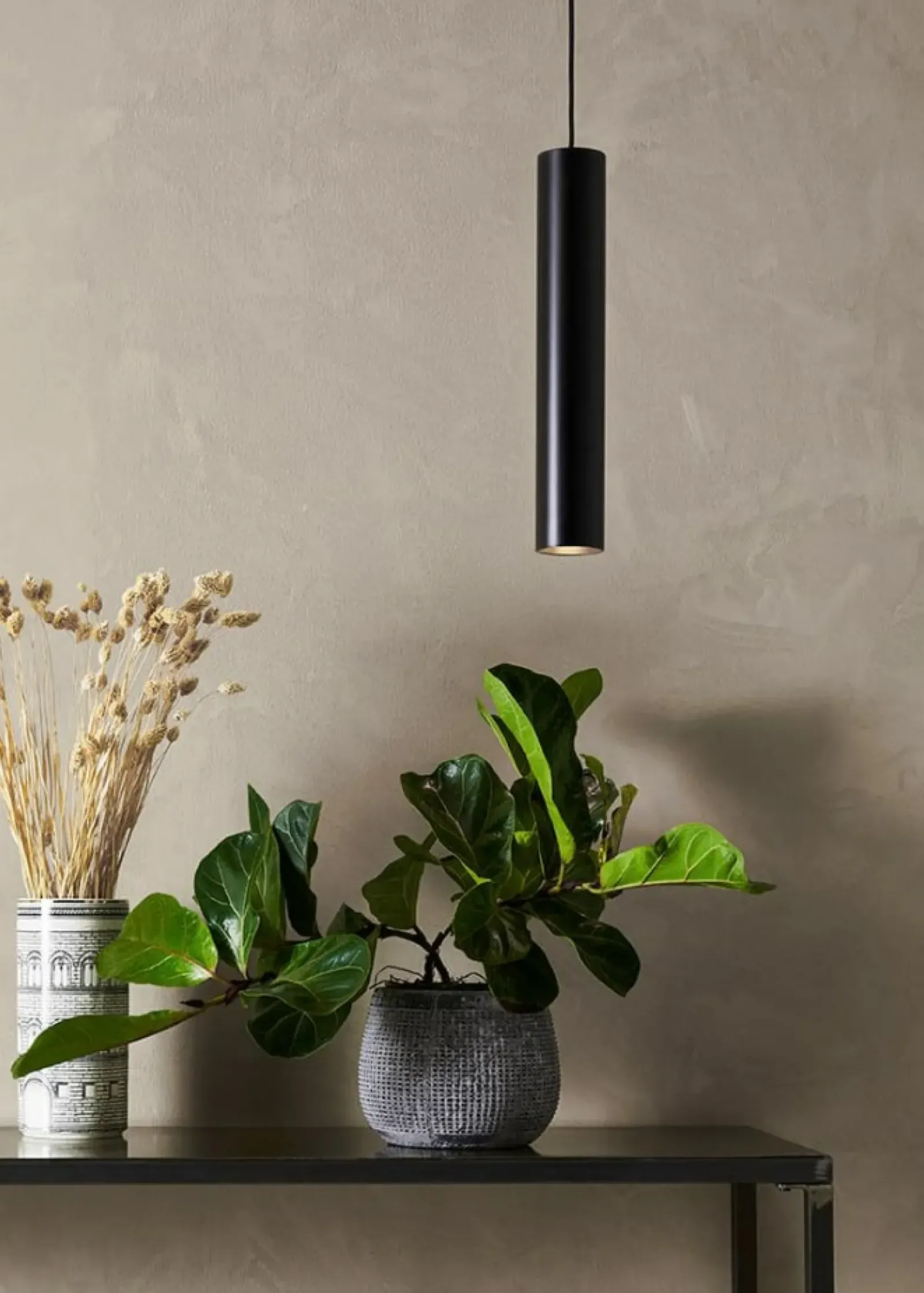 Sklep Kaja Lampa wisząca typu czarna tuba z gwintem GU10 107879 | Kaja Cheap