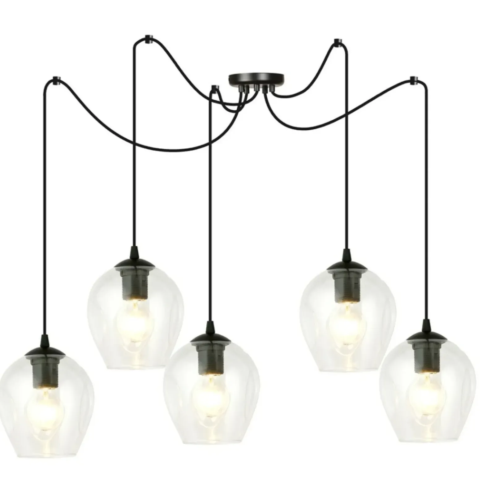 Sklep Kaja Lampa wisząca typu pająk z nieregularnymi kloszami 756/5 LEVEL | Kaja Flash Sale