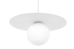 Sklep Kaja Lampa wisząca w m kolorze, klosz ⌀10 cm K-5431 z serii ROBIN biały Fashion