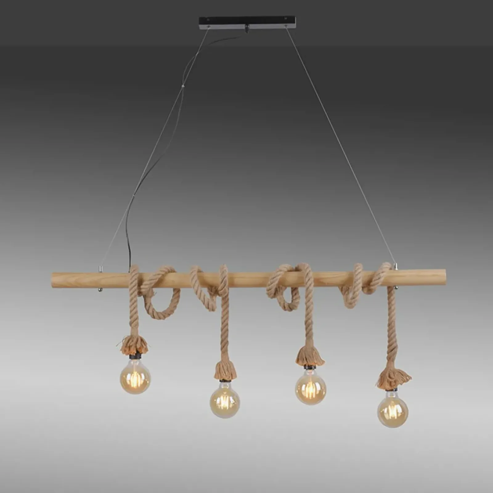 Sklep Kaja Lampa wisząca w formie zawiniętych sznurów 15483-18 z serii ROPE czarny Online