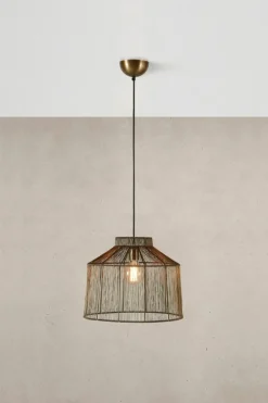 Sklep Kaja Lampa wisząca w kolorze antycznego złota 108667 CAPANNA | Kaja Cheap