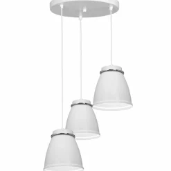 Sklep Kaja Lampa wisząca w kolorze bieli, z kloszami LX 1938 z serii LERDO | Kaja Shop