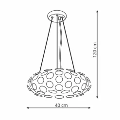 Sklep Kaja Lampa wisząca w kolorze chromu LP-17060/3P FERRARA | Kaja Oświetlenie Discount