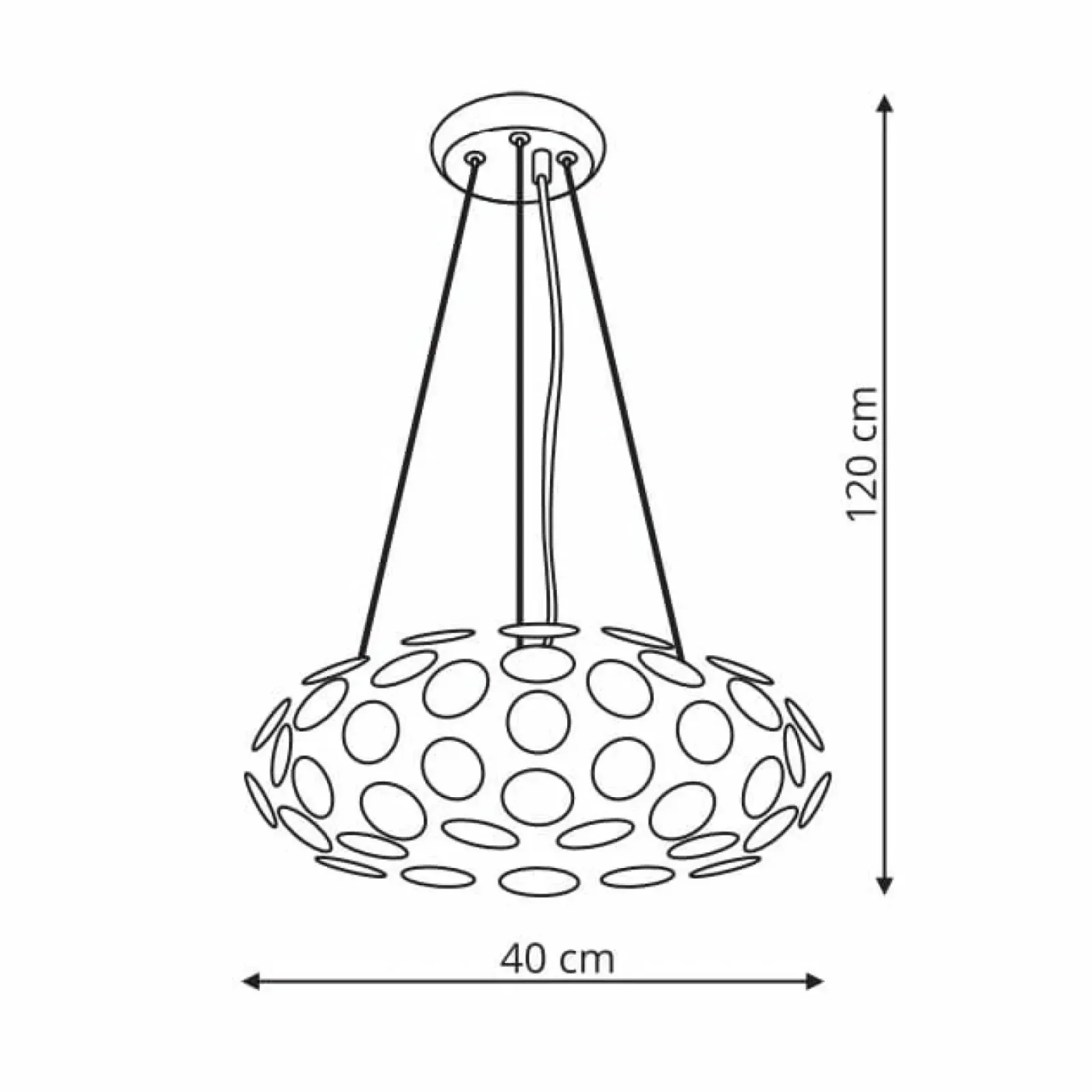 Sklep Kaja Lampa wisząca w kolorze chromu LP-17060/3P FERRARA | Kaja Oświetlenie Discount