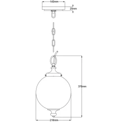 Sklep Kaja Lampa wisząca w kolorze niklu FE-PARKMAN-PS-PN z serii PARKMAN polerowanynikiel Clearance