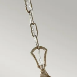 Sklep Kaja Lampa wisząca w kolorze piaskowo-srebrnym FE-ABBEY5 z serii ABBEY* Żyrandole Z Abażurem|Randole Tradycyjne