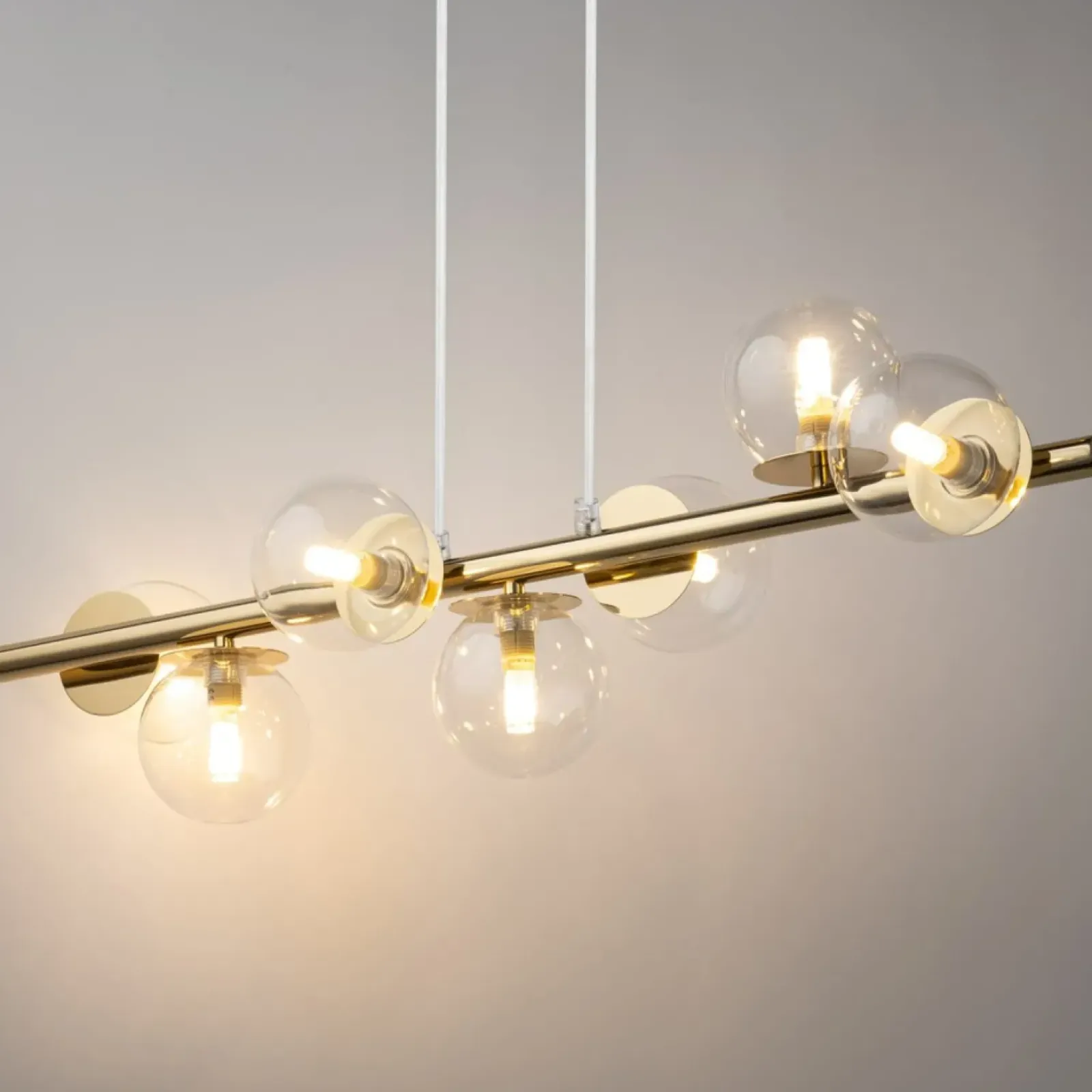 Sklep Kaja Lampa wisząca w kolorze złota, z kloszami SIG 40800 z serii AVOLA Sale