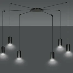 Sklep Kaja Lampa wisząca w kształcie pająka na gwinty GU10 524/6 | Kaja czarny Best Sale
