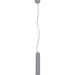 Sklep Kaja Lampa wisząca w kształcie wąskiej tuby K-4427 MILE GRAY | Kaja szary Fashion