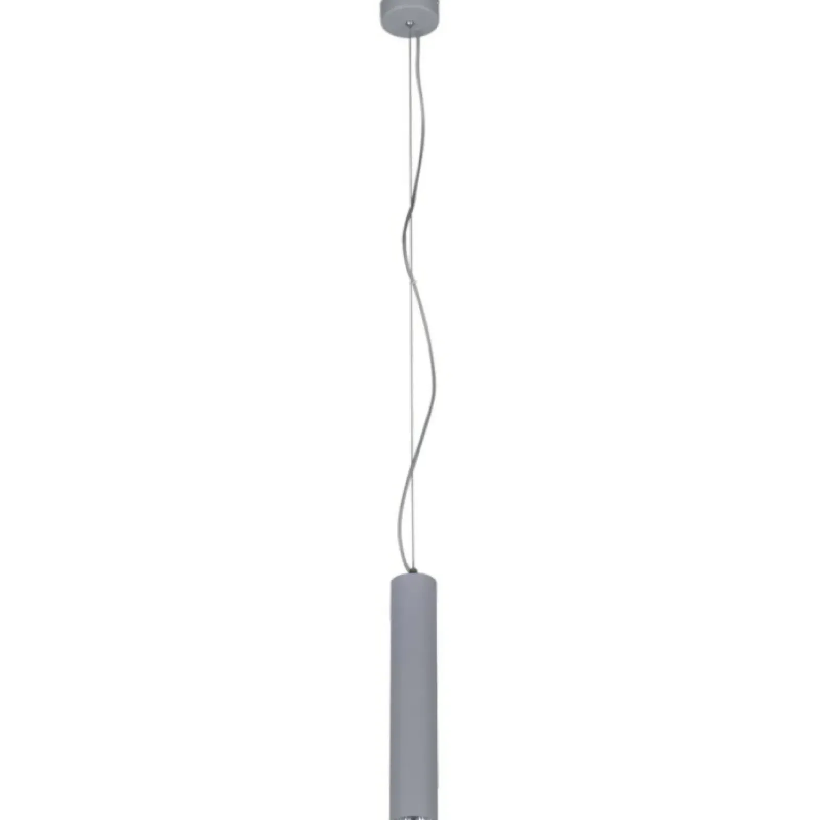 Sklep Kaja Lampa wisząca w kształcie wąskiej tuby K-4427 MILE GRAY | Kaja szary Fashion
