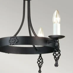 Sklep Kaja Lampa wisząca w pałacowym stylu BY3-BLACK z serii BELFRY* Randole Tradycyjne