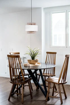 Sklep Kaja Lampa wisząca w stylu boho, biało-beżowa K-5270 z serii CEZAR* Żyrandole Z Abażurem|Żyrandole Z Abażurami