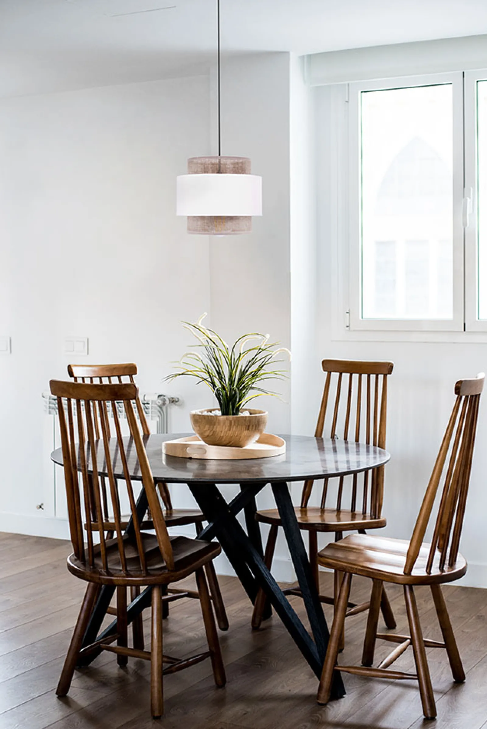 Sklep Kaja Lampa wisząca w stylu boho, biało-beżowa K-5270 z serii CEZAR* Żyrandole Z Abażurem|Żyrandole Z Abażurami