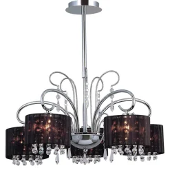 Sklep Kaja Lampa wisząca w stylu dark glamour MDM1583/5 SPAN | Kaja Oświetlenie* Żyrandole Z Abażurem