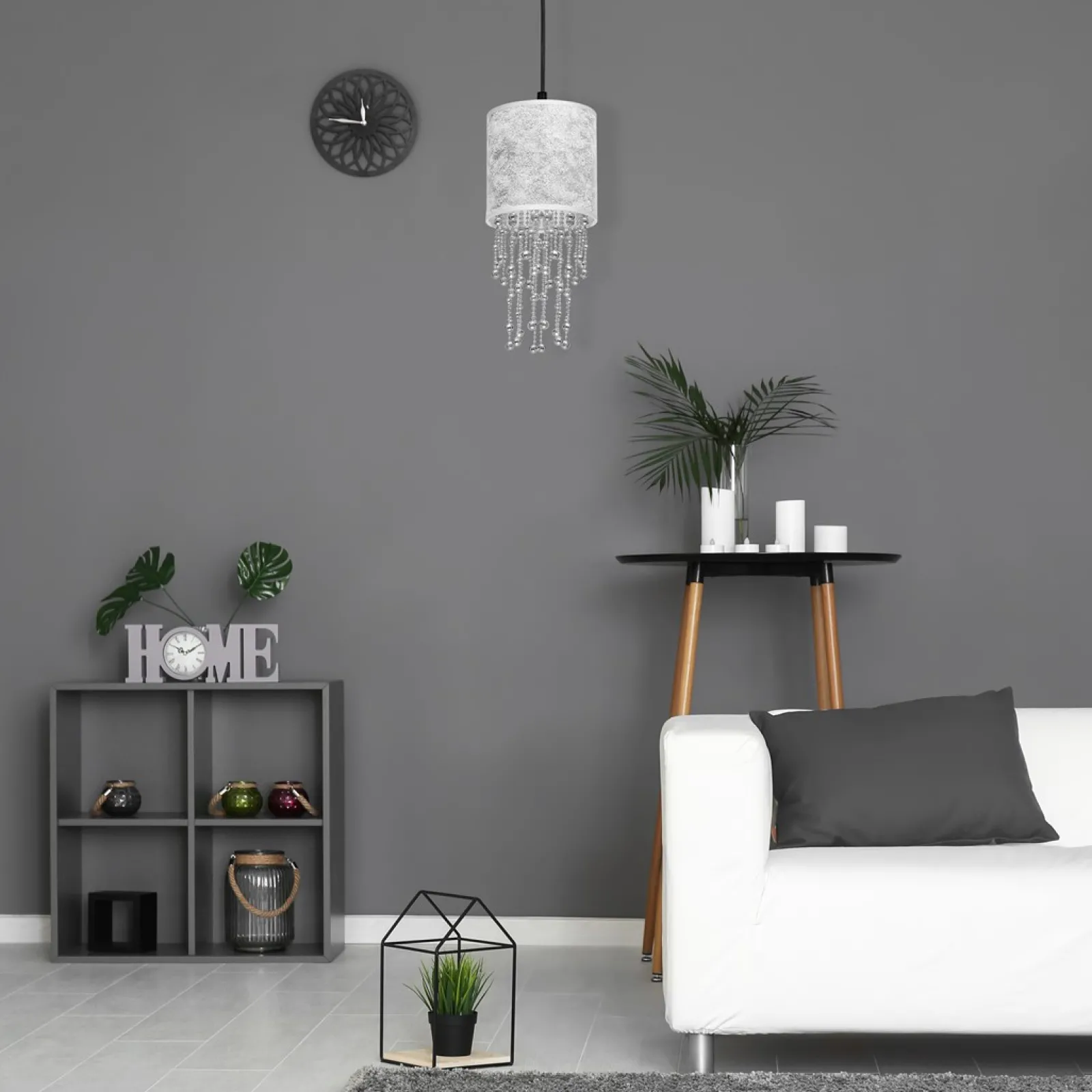 Sklep Kaja Lampa wisząca w stylu glamour, z kryształami MLP6434 z serii ALMERIA | Kaja Oświ* Żyrandole Z Abażurem