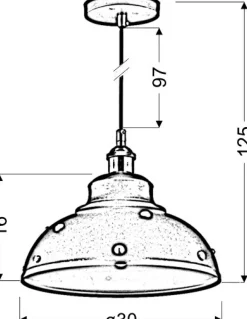 Sklep Kaja Lampa wisząca w stylu industrialnym 31-57662 SCRIMI | Kaja Oświetlenie* Randole Tradycyjne