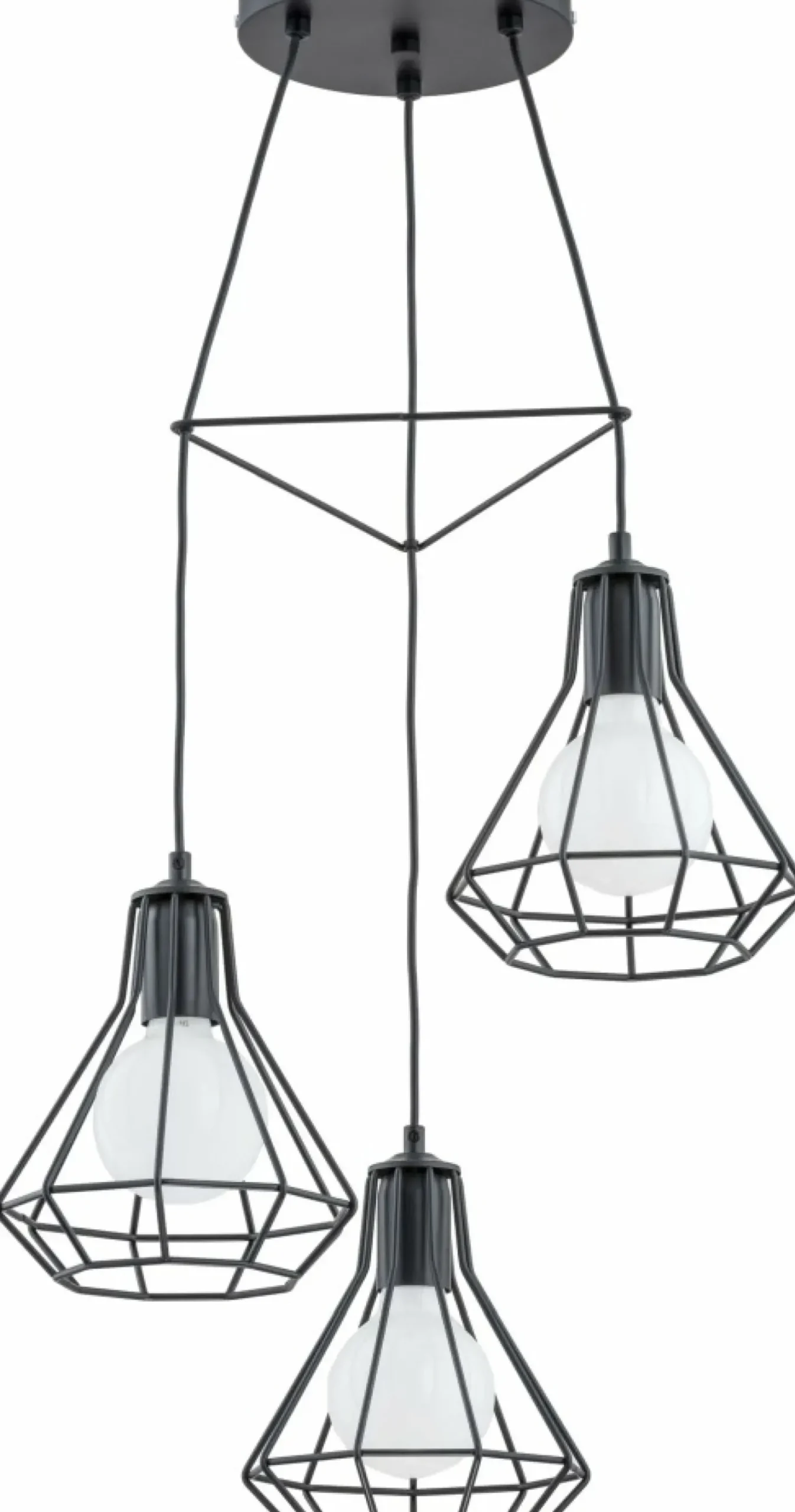 Sklep Kaja Lampa wisząca w stylu loftowym, druciane klosze AL 62134 KORD | Kaja Sale