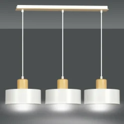 Sklep Kaja Lampa wisząca w stylu skandynawskim, nad stół 1047/3 TORIN | Kaja biały Fashion