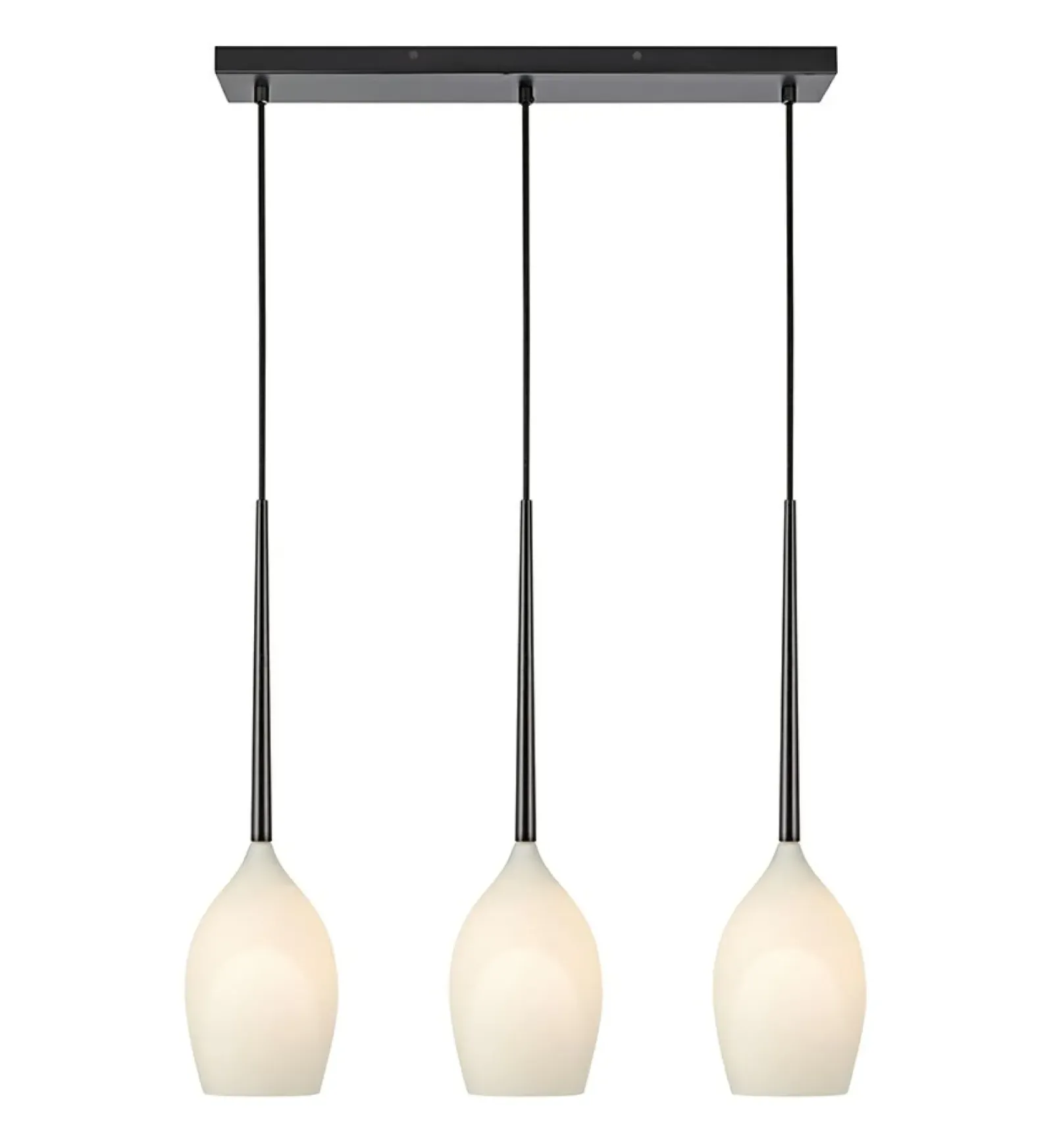 Sklep Kaja Lampa wisząca z 3 kloszami w kształcie łezki 106808 | Kaja Oświetlenie New