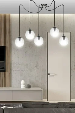 Sklep Kaja Lampa wisząca z 5 kloszami dająca dużo światła 936/5 | Kaja Sale