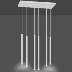 Sklep Kaja Lampa wisząca z 6 tubami w m kolorze 553/6 | Kaja Oświetlenie biały Shop
