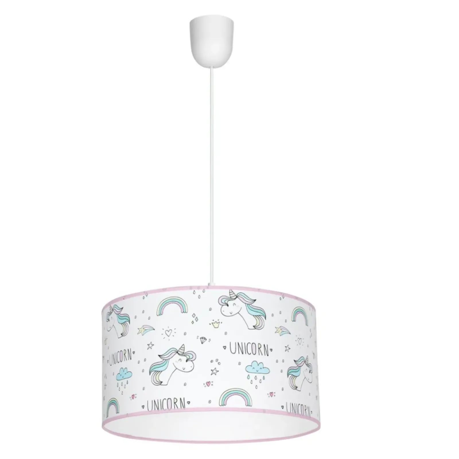 Sklep Kaja Lampa wisząca z abażurem, do pokoju dziecka MLP4941 z serii UNICORN | Kaja Oświe Store