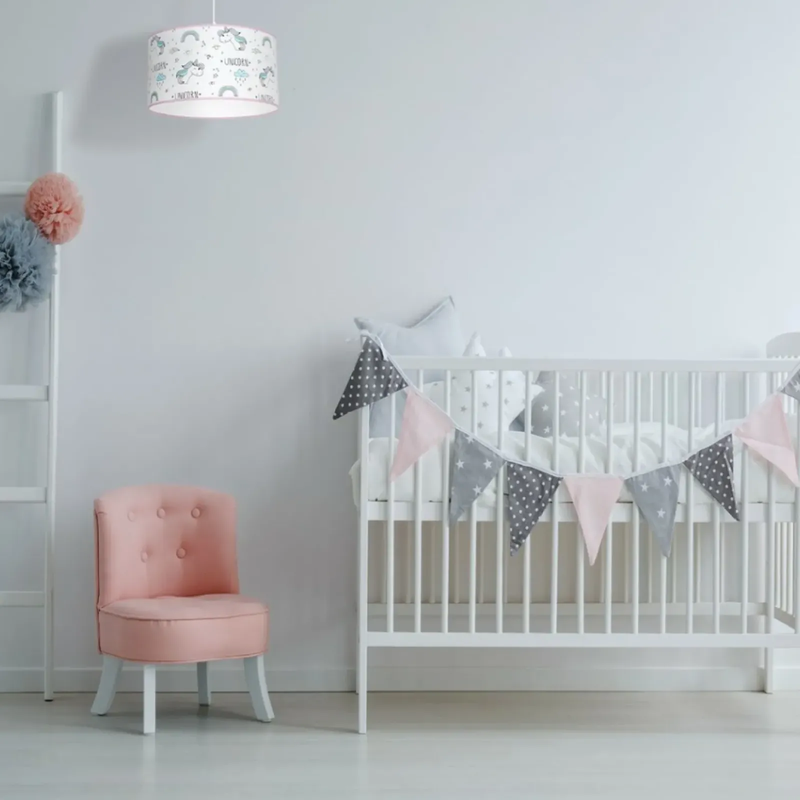 Sklep Kaja Lampa wisząca z abażurem, do pokoju dziecka MLP4941 z serii UNICORN | Kaja Oświe Store