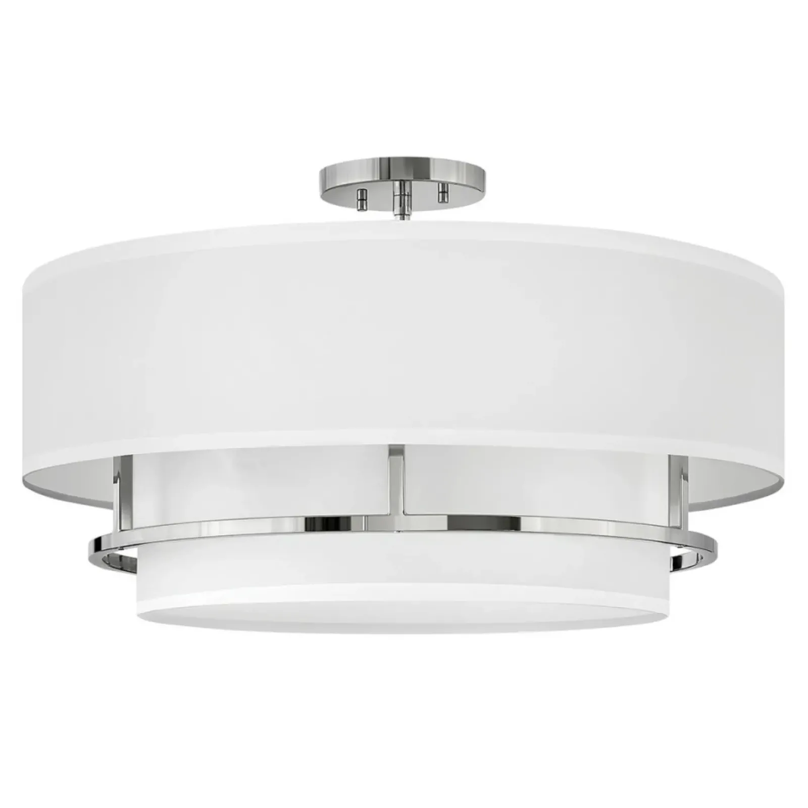 Sklep Kaja Lampa wisząca z abażurem, srebrna HK-GRAHAM-L-PN z serii GRAHAM polerowanynikiel Store