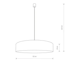 Sklep Kaja Lampa wisząca z abażurem z ciekawym wzorem 8948 | Kaja Oświetlenie szary Store