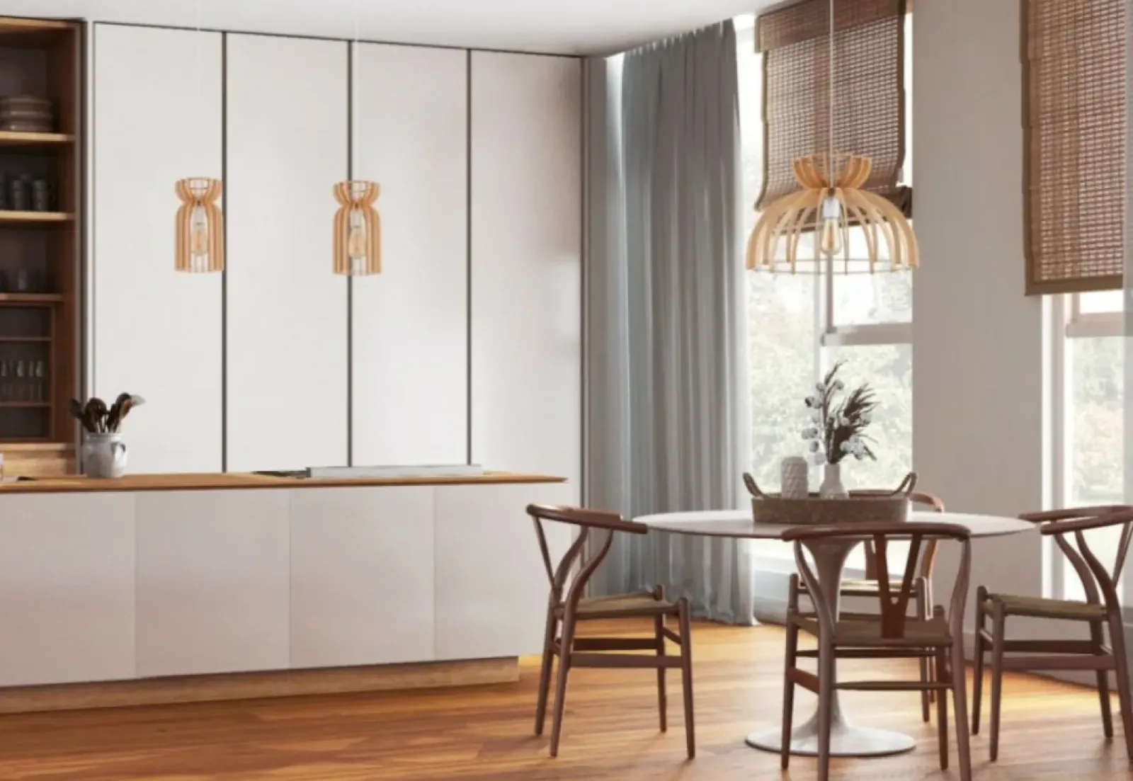 Sklep Kaja Lampa wisząca z beżową osłoną żarówki 10572 KYMI | Kaja Oświetlenie Flash Sale