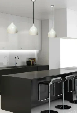 Sklep Kaja Lampa wisząca z białym kloszem LEDEA 50101269 YSTAD | Kaja Oświetlenie Flash Sale