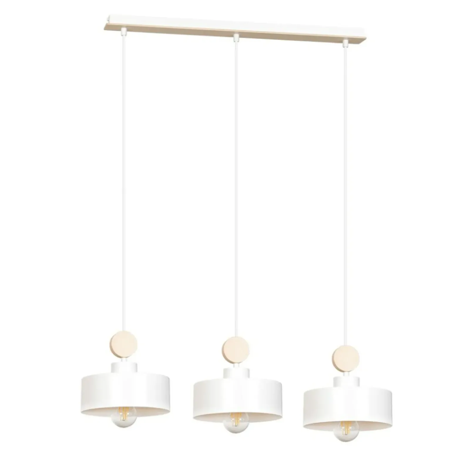 Sklep Kaja Lampa wisząca z mi kloszami na duży gwint 583/3 | Kaja biały Flash Sale