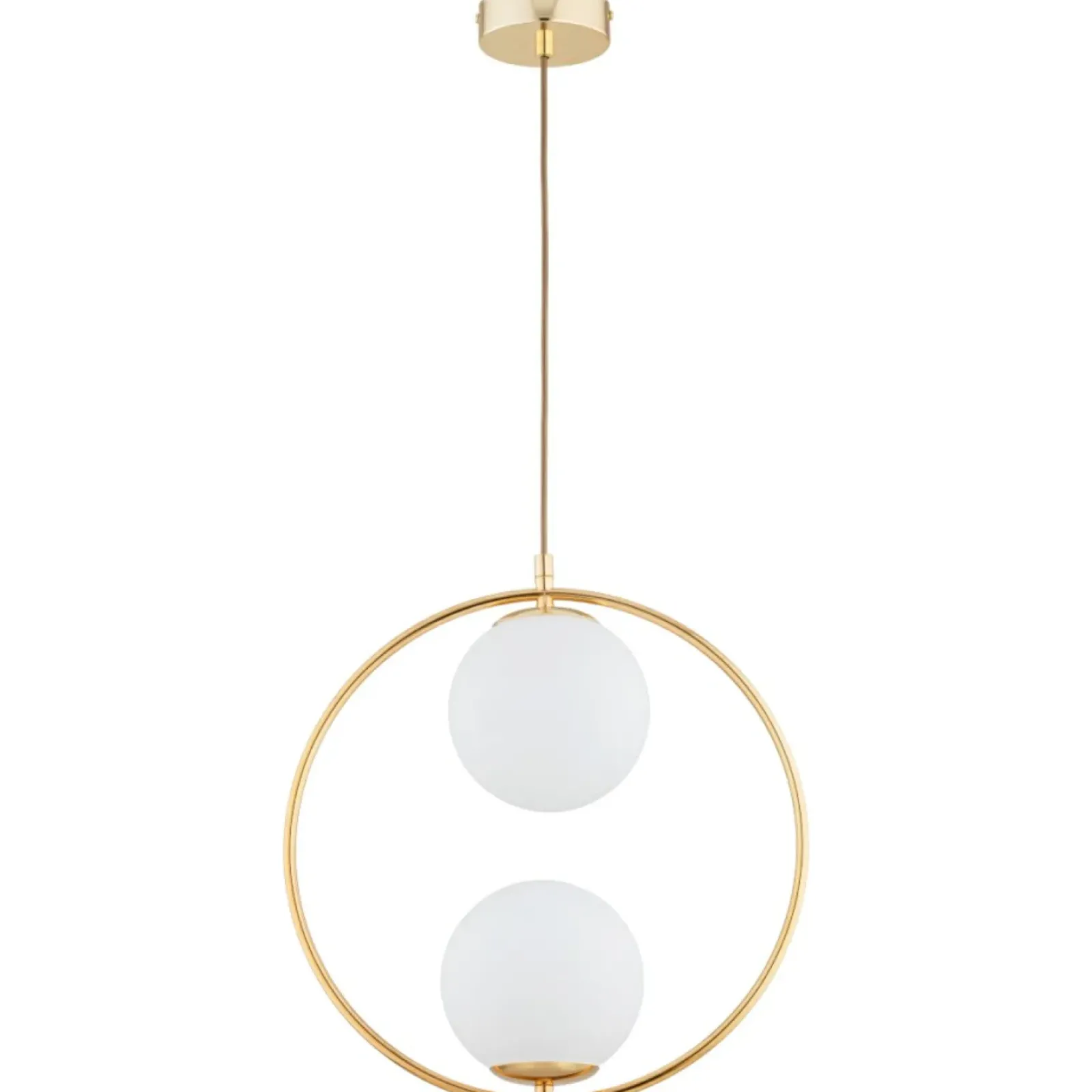 Sklep Kaja Lampa wisząca z białymi, kulistymi kloszami AL 62441 z serii AVIA Shop
