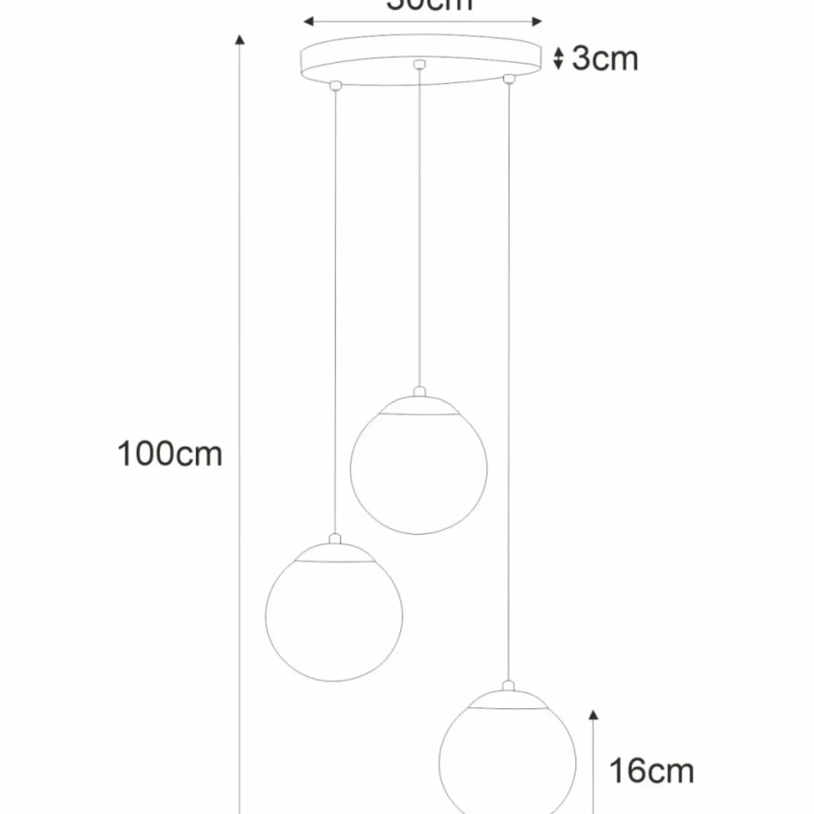 Sklep Kaja Lampa wisząca z białymi matowymi kloszami K-4746 | Kaja Oświetlenie Clearance