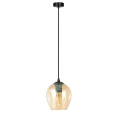 Sklep Kaja Lampa wisząca z bursztynowym kloszem 677/1 ISTAR | Kaja Oświetlenie Flash Sale