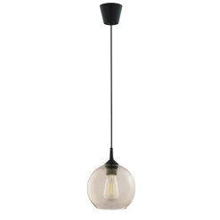 Sklep Kaja Lampa wisząca z bursztynowym kloszem TK 6082 z serii CUBUS | Kaja New