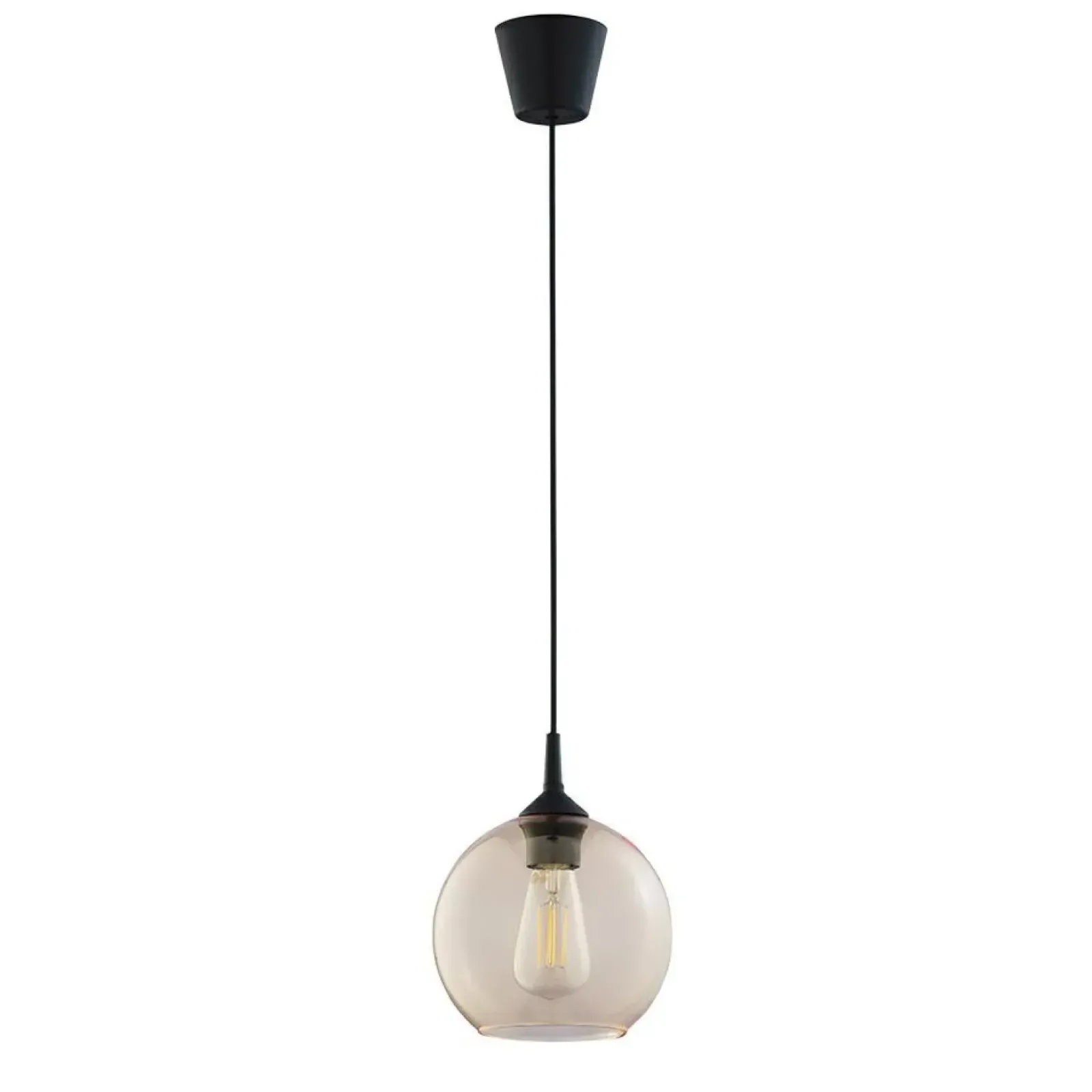 Sklep Kaja Lampa wisząca z bursztynowym kloszem TK 6082 z serii CUBUS | Kaja New