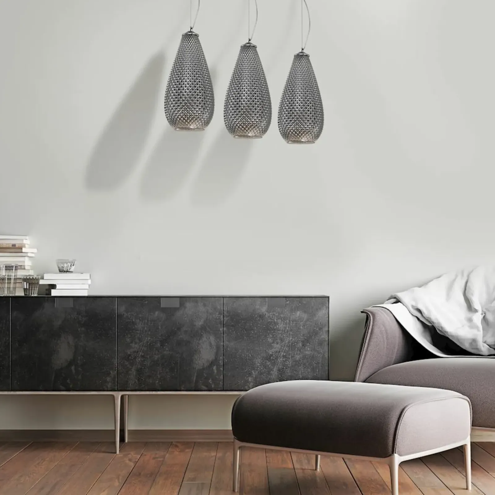 Sklep Kaja Lampa wisząca z owanymi kloszami ML5481 PETRA | Kaja Oświetlenie chrom Cheap