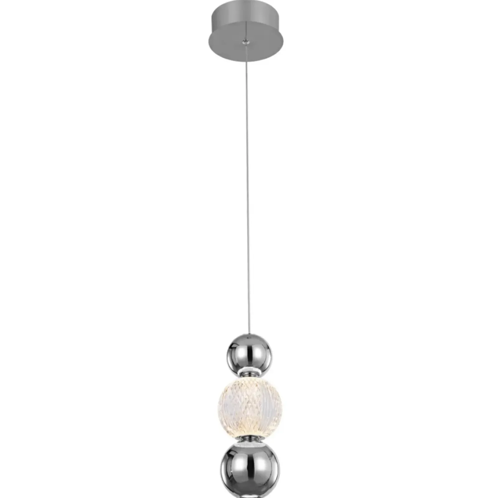 Sklep Kaja Lampa wisząca z chromowanymi kulami PND-83728-7W-3K-CH OTER | Kaja Sale