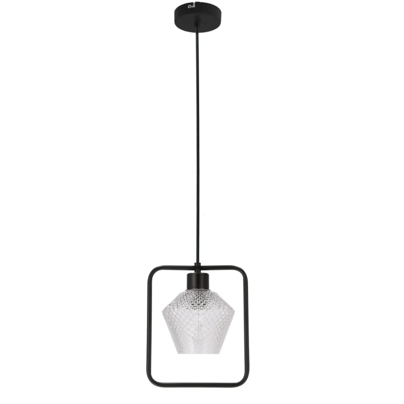 Sklep Kaja Lampa wisząca z czarną obręczą i kloszem 31-26842 z serii NIKO | Kaja Oświetleni czarny Discount