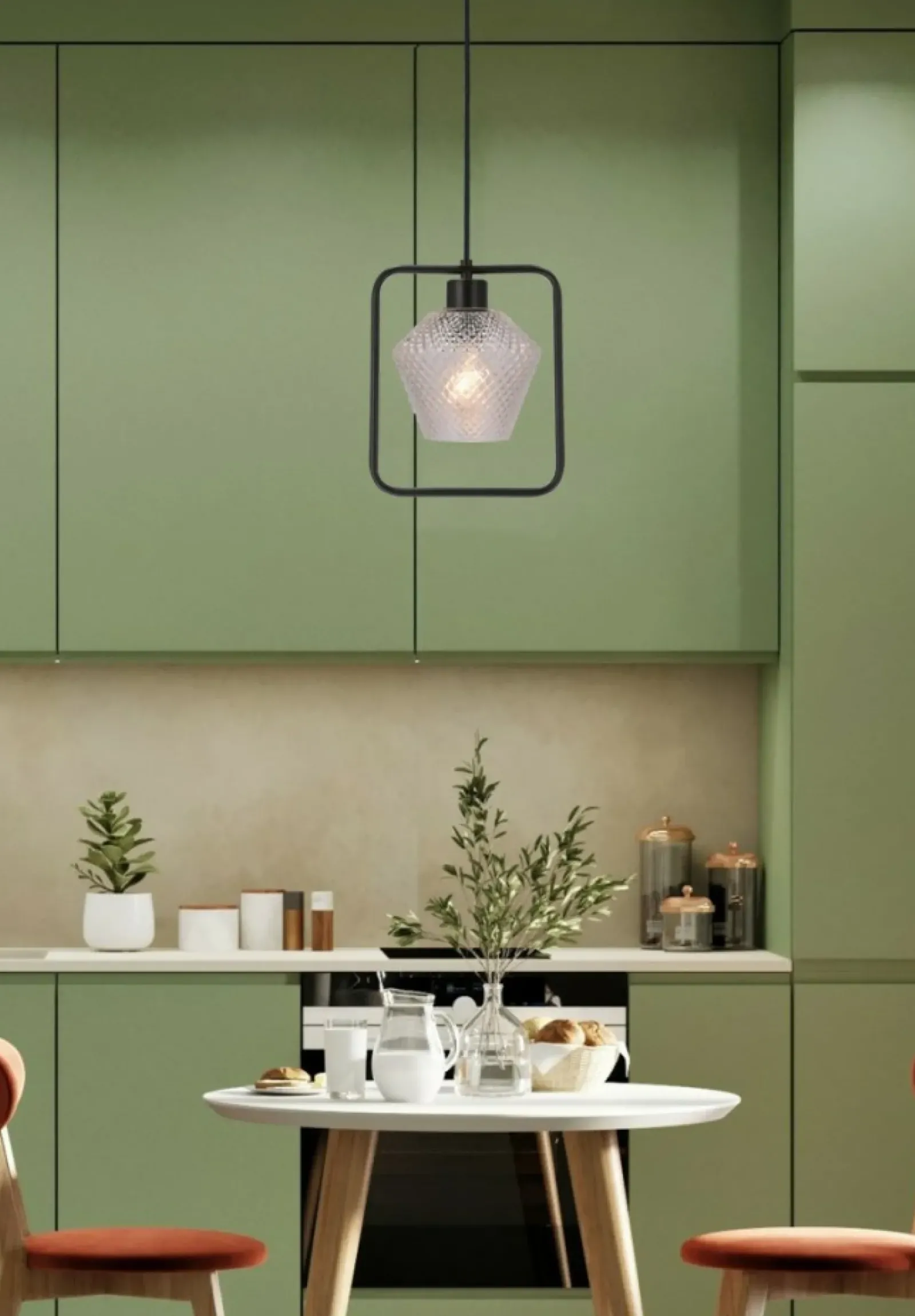 Sklep Kaja Lampa wisząca z czarną obręczą i kloszem 31-26842 z serii NIKO | Kaja Oświetleni czarny Discount