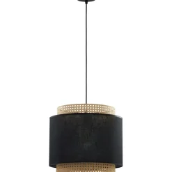 Sklep Kaja Lampa wisząca z czarno-złomkowym abażurem TK 6542 BOHO | Kaja Sale