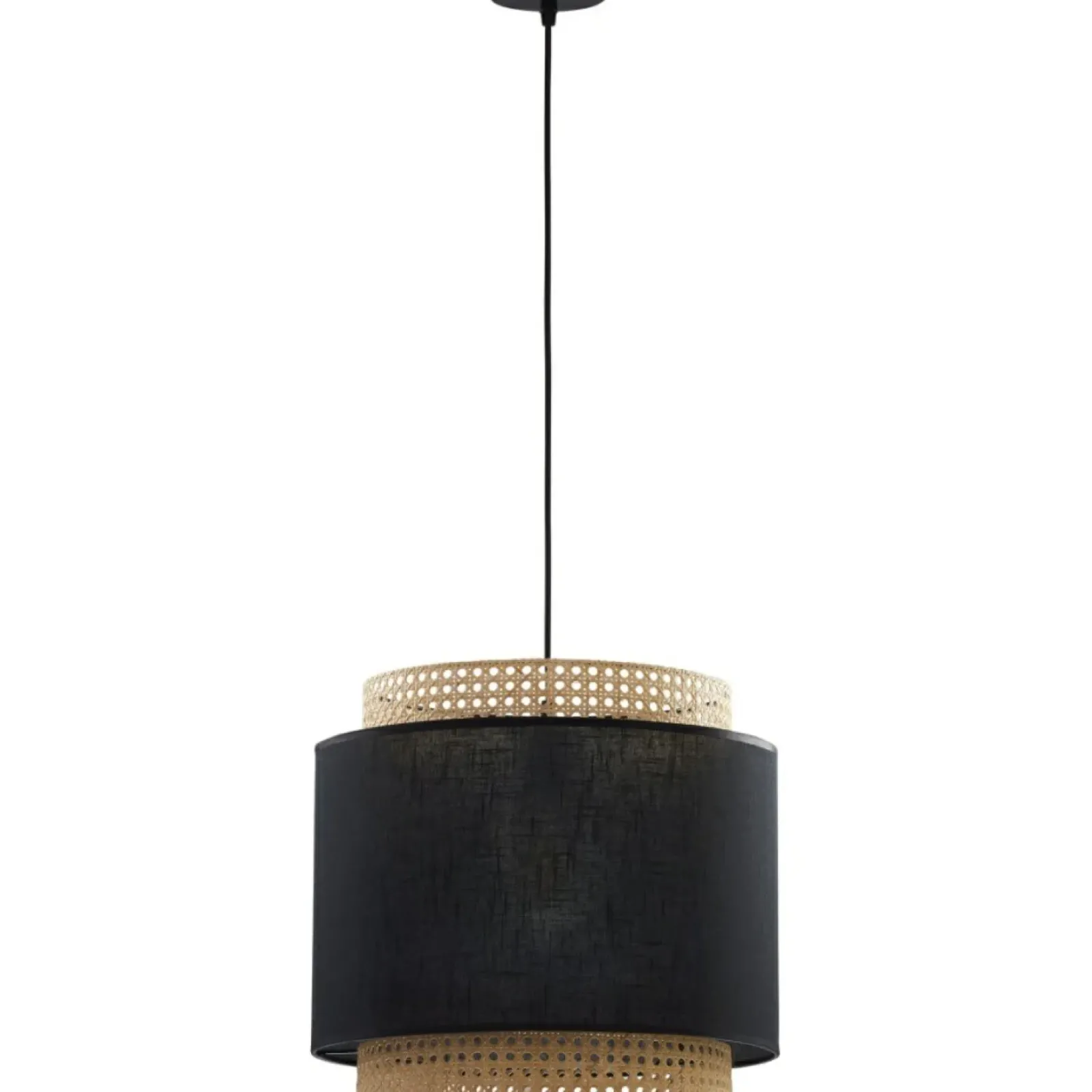 Sklep Kaja Lampa wisząca z czarno-złomkowym abażurem TK 6542 BOHO | Kaja Sale